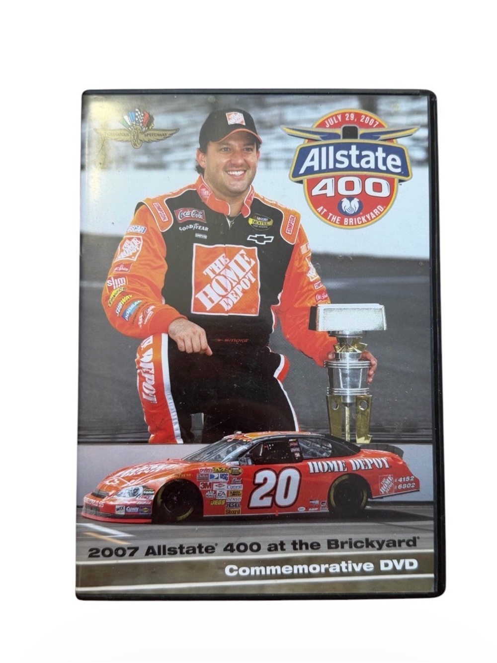 2007 Allstate 400 at the Brickyard Commemorative DVD NASCAR Tony Stewart #20